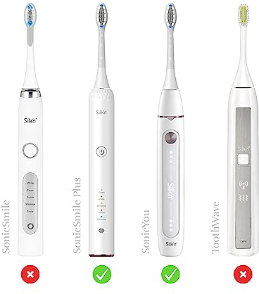 Silk'n Ersatzbürstenköpfe, Familienpackung (4 Stück) weiß, medium für SonicYou und SonicSmilePLUS