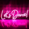 Let's Dance néon sign Let's Dance lumineux néon sign Rose LED word LIGHT SIGN néon sign dancing Party mariage, bar accessoires, Saint Valentin, fête d'anniversaire