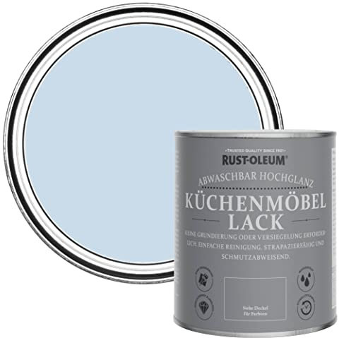 Rust-Oleum Blue Kitchen Cupboard Paint in Gloss Finish - Blue Sky 750ml