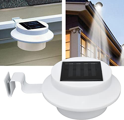 Gouttière de Toit, Lampes Solaires de Gouttiere, Extérieure Solaire Gouttière Lumières, Auto Marche/Arrêt Éclairage Solaire de Clôture, pour Jardin Clôture Eave Mur Patio Garage Trottoir