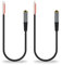 (2 Pack) 1ftReplacement 3.5mm Female Jack to Bare Wire Open End TRS 3 Pole Stereo 1/8 3.5mm Jack Plug Connector Audio Cable for Headphone Headset Earphone Cable Repair