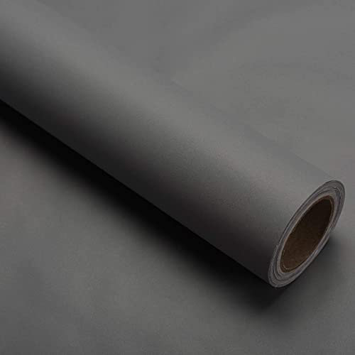Peel and Stick Wallpaper Grey Wallpaper Self Adhesive Vinyl Film Sticky Back Plastic Removable Paper Decorative for Bedroom Living Room Kitchen Shelf Liner Upgrade Thicker 60cm x 300cm