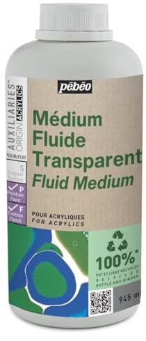 Pébéo Studio Green Medium Fluid - Transparent - 946 ml