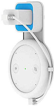 Aokicase For Amazon Echo Input Holder Wall Mount Stand Holder Accessories with Integrated Cable Management, No Screws Required, Speaker Accessories Rack (Amazon Echo Input, Black) A338