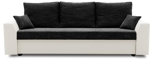 Couch Paul 1 PRO mit Schlaffunktion Best Couch mit Bettkasten! (LAWA 06 + REAL 17)
