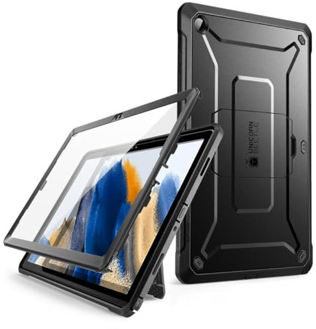 SUPCASE Unicorn Beetle Pro Hülle für Samsung Galaxy Tab A9 Plus 11 Zoll (2023), Bumper Case 360 Grad Schutzhülle mit integriertem Displayschutz und Ständer (Schwarz)