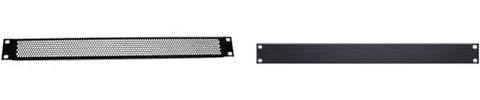 ah 19 Parts 87221VR U-Entlüftungsblende 1 HE Stahl & 19' Parts 87221STL U-Rackblende 1 HE Stahl