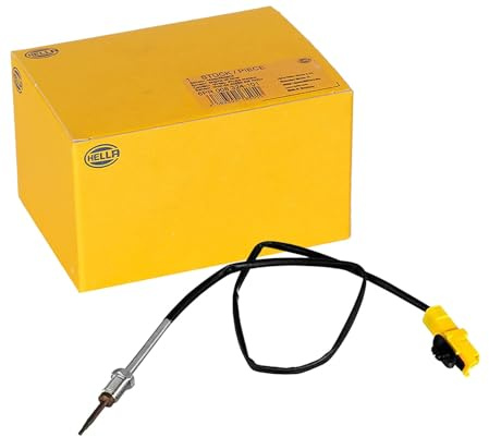 HELLA 6PT 010 376-591 Sensor, Abgastemperatur - 2-polig - geschraubt | 6PT 010 376-591 passend für Qashqai X-Trail Espace