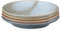 Denby - Kiln Accents Small Plates Set of 4 - Assorted Colors - Dishwasher & Microwave Safe Crockery - Warm, Earthy Tones - Versatile Piece - Ceramic Stoneware - Chip & Crack Resistant - L17xW17xH2.5
