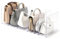TaoQ C 8 Stück Tasche Geldbörse Organizer für Schrank, Verstellbarer Regalteiler für Schrank, Handtasche Regalteiler Acryl Handtasche Separatoren für Schlafzimmer Schränke Bücherregal, Transparent