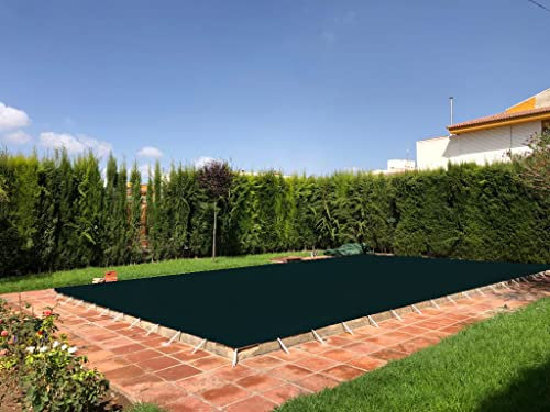 Cobertor o Lona para Piscina | 5 x 7m | con 15cm Extra por Cada Lado (5,3 x 7,3m) | Color Negro | Fácil de Instalar