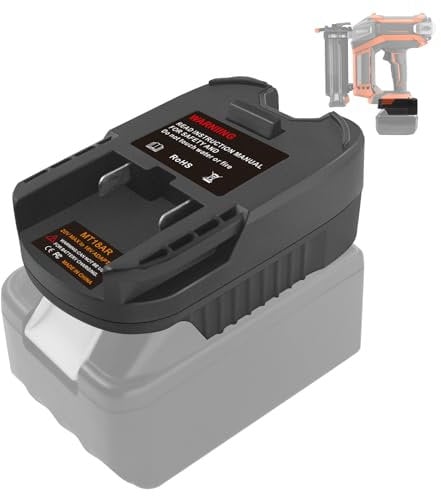 TPDL Adapter for Makita 18V Li-ion Battery to Fit RIDGID AEG 18V Cordless Tools (Adapter Only, 18 Volts)