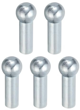 PATIKIL Cable Ball Stopper, 5pcs Gym Machine Accessories for 6mm Cable Fitness Equipment Wire Rope Port Joint Replacement Parts for Home Gym Machine, Silver