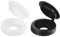 Sourcing Map 300pcs Plastic Hinged Screw Cover Caps, 5.3mm Fold Snap Covers for Covering Head (Black and White)