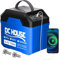 DCHOUSE 12V 100ah batterie LiFePO4,batterie marine pour moteur de remorque avec port USB-a,DC,type-C,100A BMS, jusqu'à 15000 batteries à cycle profond pour wohnmobil, moteur de remorque, camping