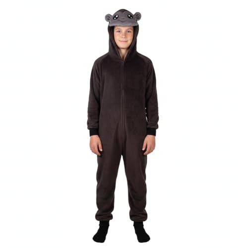 A2Z 4 Kids Girls Boys Gorilla Costume Jumpsuits Soft Plush Fleece Playsuit - E.Soft 938 Gorilla Onesie 5-6