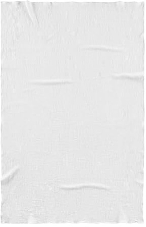 biberna Musselin Sommerdecke 0480100 Uni, 1x 150x200 cm, weiß