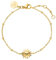 Purelei® Elegantes Armband mit Sonnen-Anhänger – Edelstahl in Gold, Silber & Roségold, verstellbar - Frauenarmband - Bracelet (Gold)