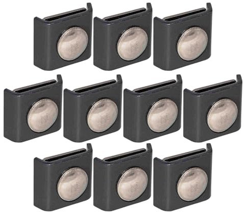 10er Pack Eckverbinder Doppelstabmattenzaun, Gittermattenverbinder für leichte und schwere Zäune, Verbinder Stabmattenzaun in Anthrazit