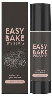 Spray fixateur Easy-Bake | Maquillage longue tenue avec contrôle du sébum | Résistant à l'eau et à la transpiration | Texture légère | Séchage rapide