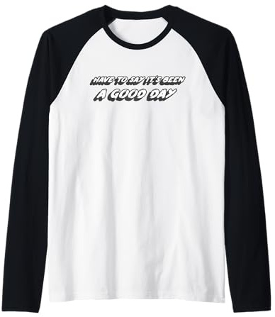 Devo Dire Che è Stata Una buona Giornata | Song Rap Cube Maglia con Maniche Raglan