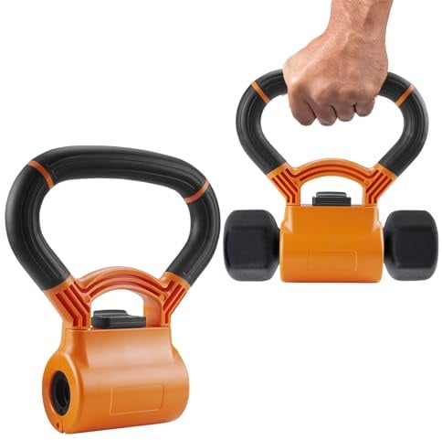 Hantel zu Kettlebell Converter Grip - Tragbarer Gewichtheber Griffadapter, Heimtrainer Fitness Zubehör | Krafttraining Bodybuilding Trainingsausrüstung für Männer Frauen Reisepass Routinette