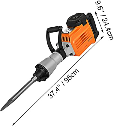 Demolition Jack Multifunctional Rotary Hammer 150 0W 2200W 3600W Ground Breaking Concrete Electric Tool Impact Drill DIY-Werkzeuge(3600W)