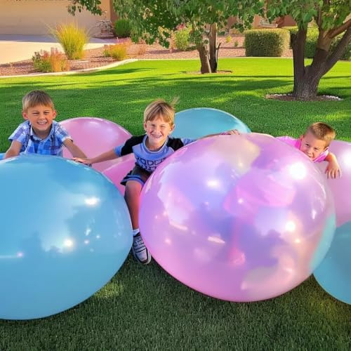 Boule à bulles de 119,4 cm remplie d'eau pour adultes, balle d'injection d'eau, ballon de plage pour intérieur et extérieur