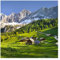 Bilderwelten Berge Fototapete Natur inkl. Kleister 192x192cm - Vliestapete Made in Germany - Tapete Berge Schlafzimmer - Steiermark Fototapete Natur Landschaft - Wandtapete Wohnzimmer Flur T_2378