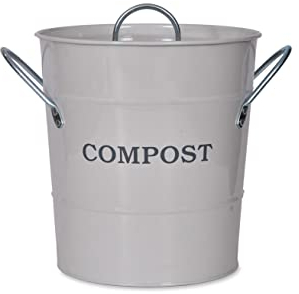 3.5L Compost Bucket by Garden Trading | Crafted in Powder Coated Steel | H22 X W25 X D20cm