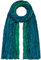 Japanwelt Seidentuch elegantes Damen Halstuch Crash-Schal 100% Seide silkroad 90 x 180 cm Verlauf Marineblau Blaugrün