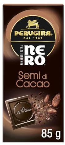 PERUGINA NERO Semi di Cacao Tavoletta Cioccolato Fondente 85g