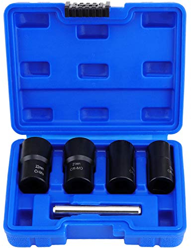 WiMas Dado Remover, Chiavi a Bussola, Estrattore Bulloni Set per Dadi e Bulloni Danneggiati (5PCS)