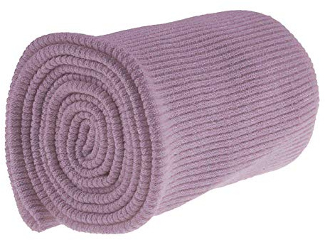 Bündchen Strickbündchen 16x80cm Bündchenstoff Baumwolle elastisch gerippt, Farbkarte 2von2, Farbe:pastellviolett