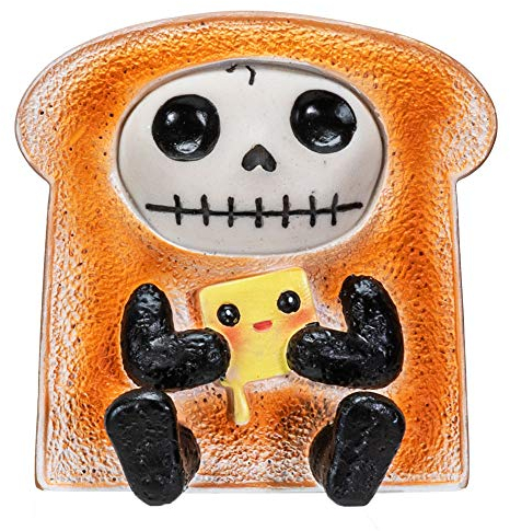 Furrybones Summit Collection Toasty Figur Dekorative Signatur Skelett Brot Toast Kostüm 7,6 cm hoch Sammlerstück Statue