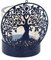 Bougeoir et Photophore, Mod Arbre de Vie, Métal et Verre, Hauteur 11 cm