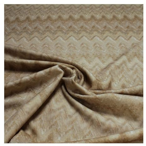 Stoff am Stück Stoff Wolle Polyacryl Köper Zickzack beige angeraut Decke Vorhang