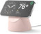 elago MS1 Station de Charge Compatible avec Le Chargeur MagSafe - Support de Téléphone en Silicone Premium Compatible avec Series de iPhone 16/15/14/13/12 [Câble Non Inclus] (Rose)