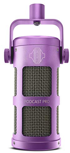 SONTRONICS PODCAST Professional Dynamic Mic for Podcast, Broadcast, Streaming, Gaming & VC - XLR Connection, No phantom Power Required - Lifetime Microphone Warranty - Designed & Built in UK – Purple