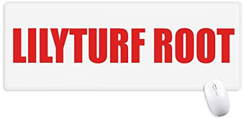 Lilyturf Root Flower Red Mousepad Large Stitched Edges Mat Extended Game Office