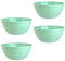 Engelland 4er Set Schalen Müslischalen Dessertschalen Salatschale Suppenschale Reisschale Bowl in Farbe mint aus Kunststoff BPA-frei groß 900 ml