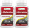 Best Naturals L-Glutamine 1000 mg 180 Tablets - Glutamine Fuel for Workout & Supports Muscle Recovery from Workouts (180 Count (Pack of 2))