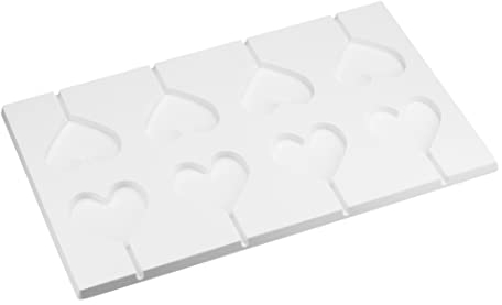 Moule en silicone pour sucettes en forme de cœur - 1 pièce pour 8 sucettes