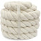 Thick Rope 30mm Decking Rope White String Macrame Rope Soft Cotton Rope for Garden Macrame Plant Hanger Heavy Duty Rope Beige 5M