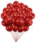 LINSOCLE Luftballons Rot, Rote Luftballons 100 stück, Rote Ballons 12inch für Hochzeit Geburtstag Valentinstag Party Silvester Deko