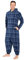 CityComfort Pigiama Intero Uomo - Pigiami Invernali Uomo in Pile M-3XL (M, Blu Quadri)