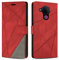 SONWO Hülle für Nokia 5.4, Premium PU Leder Handyhülle Flip Case Wallet Lederhülle Silikon Schutzhülle Klapphülle für Nokia 5.4, Rot