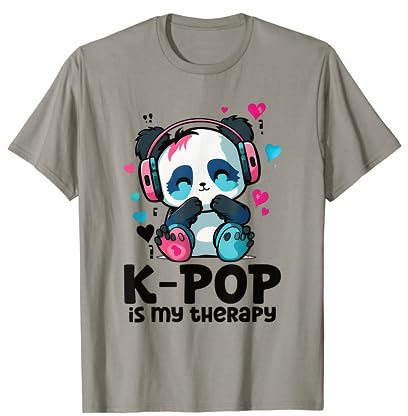 K pop è la mia terapia Kpop Panda Merch K-pop Maglietta