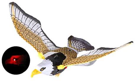 Toyvian Spielzeuge Drohne Elektronisches Adlerspielzeug Fliegende Schleudervögel Schwebendes Adlerspielzeug Blinkender Tonadler Tier Kreisen