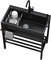 fregadero Portatil Negro，exterior jardin Independiente Con grifo extensible，cocina Comercial fregadero，Fregadero exterior multifuncional，Fregadero Profesional 1 Seno,exterior，complejo，cocina